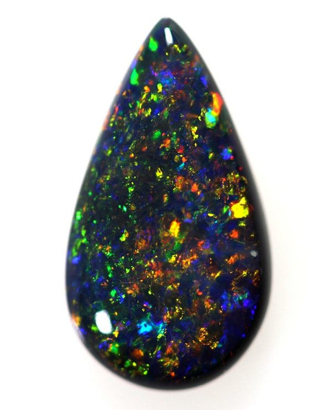1.26 carat stunning red multi-coloured tear drop Opal!