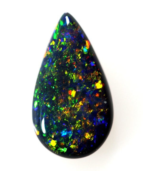 1.26 carat stunning red multi-coloured tear drop Opal!