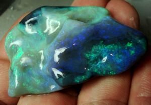 (1201) 100.51ct Free-Form Carving Rough-Rubbed Solid Black Opal $3500 freeshipping - Global Opals