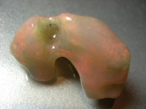 (1210) 50.50ct Free-Form Carving Rough-Rubbed Solid Crystal Opal $650 freeshipping - Global Opals