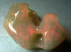 (1210) 50.50ct Free-Form Carving Rough-Rubbed Solid Crystal Opal $650 freeshipping - Global Opals