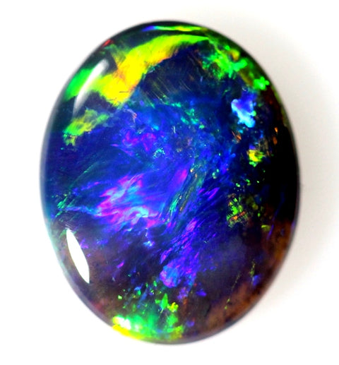 Orange Flashes Black Opal