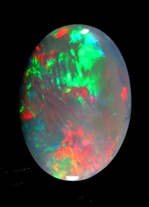 3.07ct Solid Red/Green Lightning Ridge Light Opal 1088 freeshipping - Global Opals