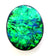 5.60ct Blindingly Bright Green/Blue Solid Black Opal..088 free shipping 