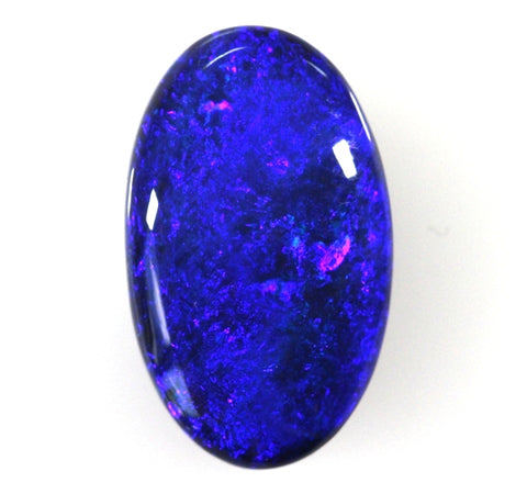 "Electric Blue" Lightning Ridge Solid Black Opal (089) 18.26ct freeshipping - Global Opals