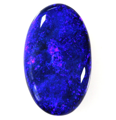 "Electric Blue" Lightning Ridge Solid Black Opal (089) 18.26ct freeshipping - Global Opals