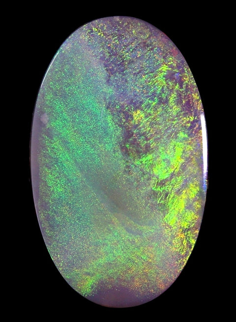 Large Lightning Ridge Solid Black Opal (Value Cert Inc) 