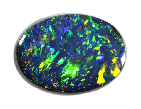 Magnificent Gem Solid Black Blue, Green Opal 1067 / 2.95ct freeshipping - Global Opals