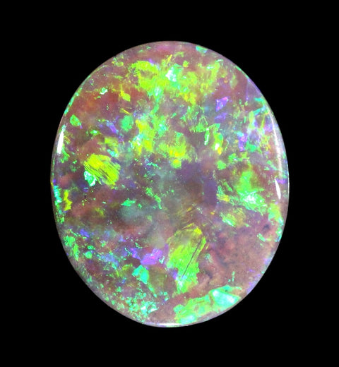 Brilliant Neon Green Gold Colours Natural Solid Opal 1.49ct / 1216 freeshipping - Global Opals