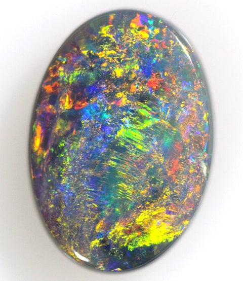Rainbow coloured amazing 5.51 carat gem opal!