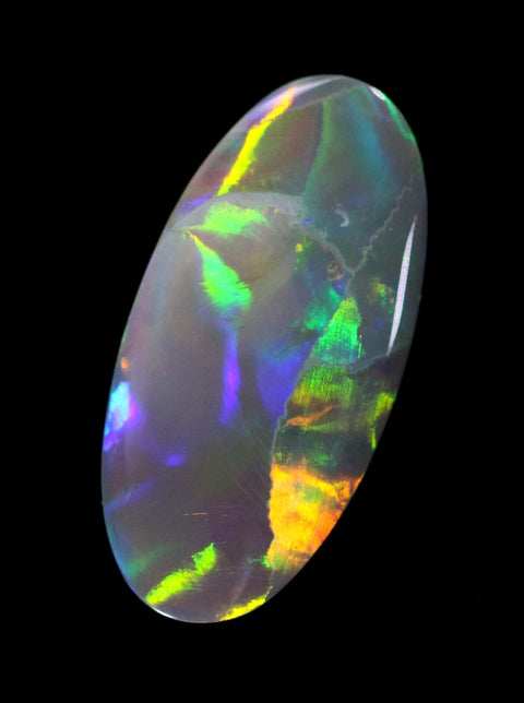 Brilliant Rolling Flashes Solid Dark Opal 2.44ct / 1309 freeshipping - Global Opals
