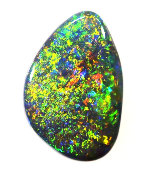 2.47 carat Sparkling bright pin fire semi-black Opal!
