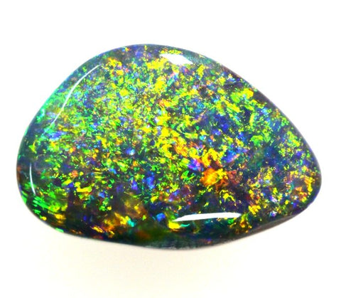 2.47 carat Sparkling bright pin fire semi-black Opal!