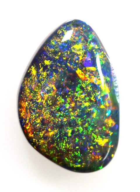 2.47 carat Sparkling bright pin fire semi-black Opal!