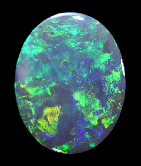 Lightning Ridge Solid Semi-Black Opal 2.19ct / 1337 freeshipping - Global Opals