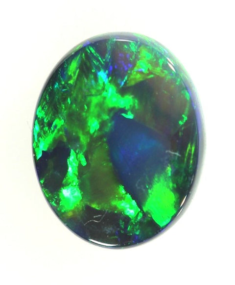 Gem Opal Broad Pattern! - Solid Black Opal! 1377 / .98ct freeshipping - Global Opals