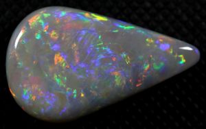 Good Sizw Bright Tear-Drop Solid Australian Opal Gem 8.38ct / 1567 freeshipping - Global Opals