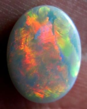 Lightning Ridge Bright Red Solid Opal 3.60ct / 1087 freeshipping - Global Opals