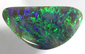 23.85ct Large Green/Blue Semi-Black Solid Opal (1573) freeshipping - Global Opals