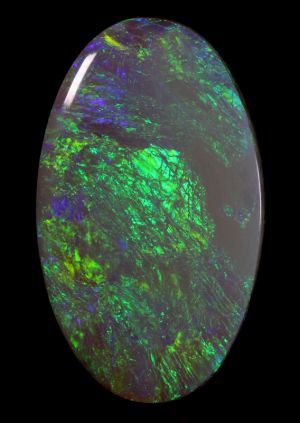 Bright Green-Orange Lightning Ridge Solid Opal 4.59ct / 1570 freeshipping - Global Opals