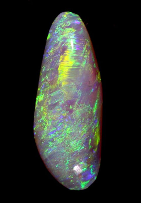9.68 carat brilliant Lightning Ridge Crystal Opal!