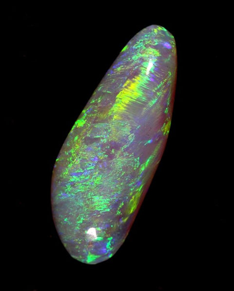 9.68 carat brilliant Lightning Ridge Crystal Opal!
