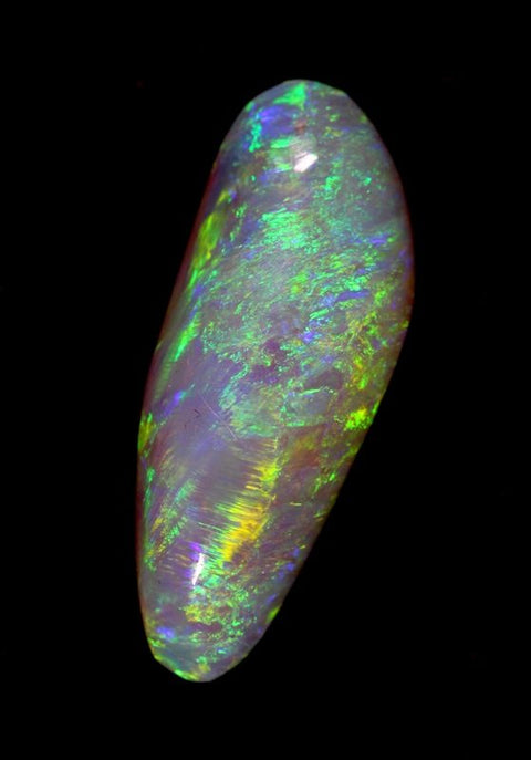 9.68 carat brilliant Lightning Ridge Crystal Opal!