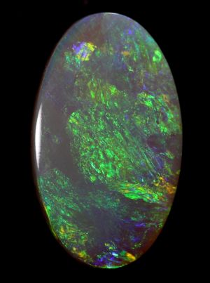 Bright Green-Orange Lightning Ridge Solid Opal 4.59ct / 1570 freeshipping - Global Opals