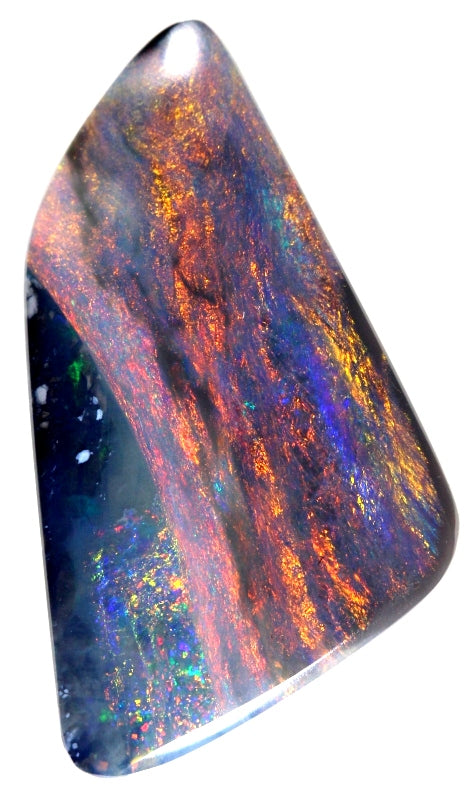 Bright Red Aussie Gem! Ridge Solid Black Opal! 1565 / 4.67ct freeshipping - Global Opals