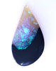 SOLD! Natural Formed Solid Black Opal 4.70cts Unique Mauve/Green/Blue Lightning Ridge 1850