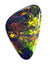 Bright Red multi-colored free-form Opal