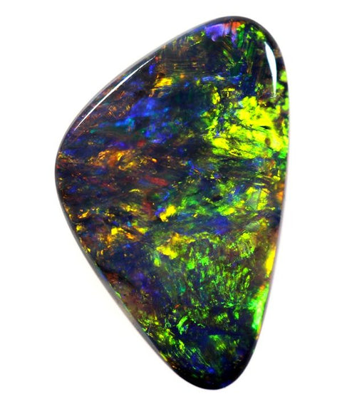 Bright Red multi-colored free-form Opal!