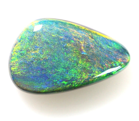 Green Orange Gold - Solid Black Opal - 191 / 12.52ct freeshipping - Global Opals