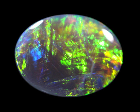 1940 Brilliant Solid Black Opal 1.33cts freeshipping - Global Opals