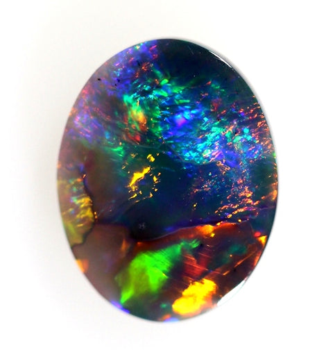 Magnificent Bright Solid Black Opal Stunning! 1.03cts / 1962 freeshipping - Global Opals