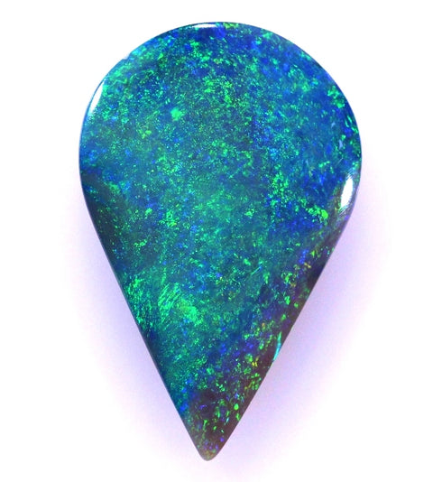 4.25cts Beautiful Big Blue/Green Tear Drop Solid Opal..2002 freeshipping - Global Opals