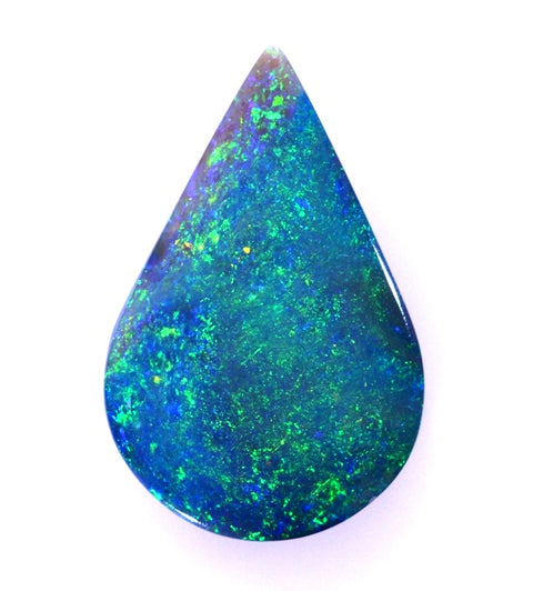 4.25cts Beautiful Big Blue/Green Tear Drop Solid Opal..2002 freeshipping - Global Opals
