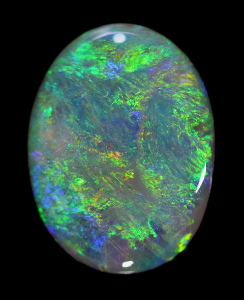 Brilliant Green Orange Gold Solid Opal 2.08ct / 203 freeshipping - Global Opals