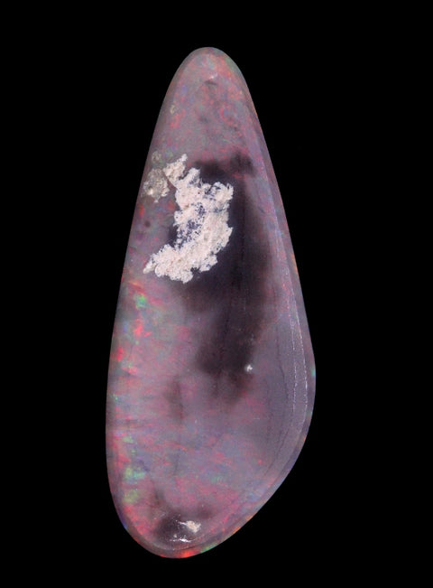 5.59ct Unique Red Solid-Lightning Ridge Opal..204 freeshipping - Global Opals