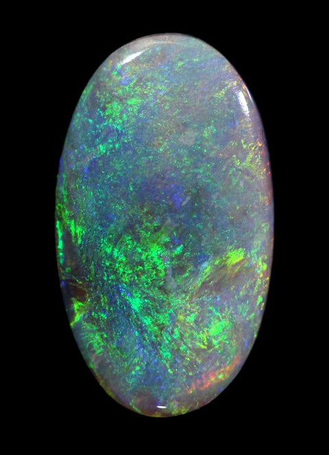 Natural Solid Lightning Ridge Dark Colourful Opal 4.76ct / 205 freeshipping - Global Opals