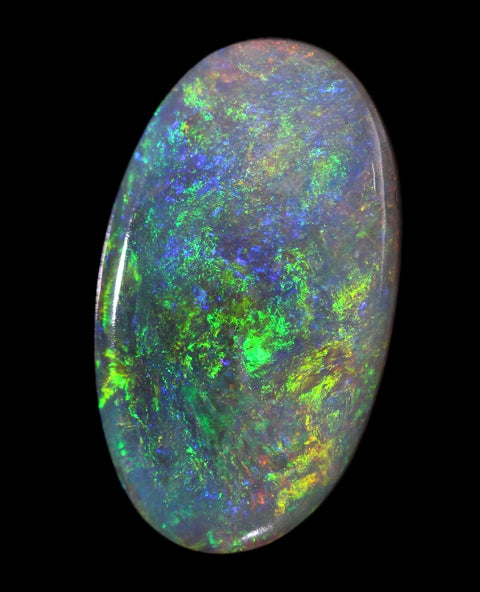 Natural Solid Lightning Ridge Dark Colourful Opal 4.76ct / 205 freeshipping - Global Opals