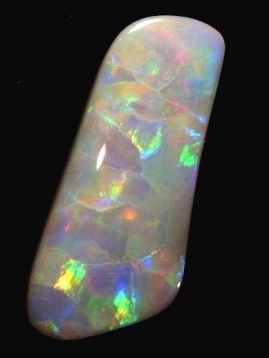 Large Broad Pattern Orange Multi-Color Solid Opal 19.84ct / 604 freeshipping - Global Opals