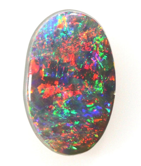 Brilliant Red Solid Lightning Ridge Dark Opal 1.32ct / 213 freeshipping - Global Opals
