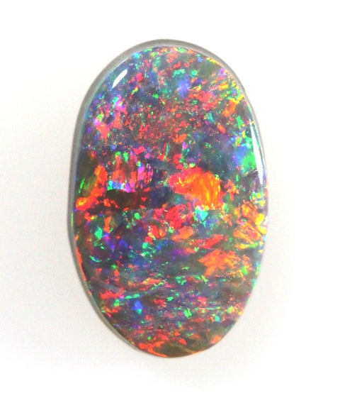 Brilliant Red Solid Lightning Ridge Dark Opal 1.32ct / 213 freeshipping - Global Opals