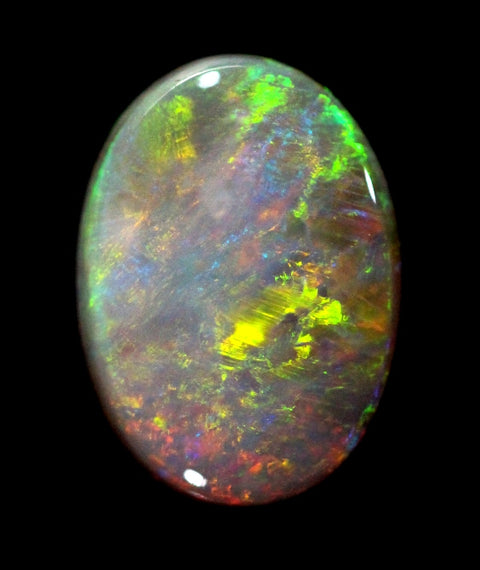 Lightning Ridge Solid SEMI-BLACK Opal 3.72ct / 214 freeshipping - Global Opals