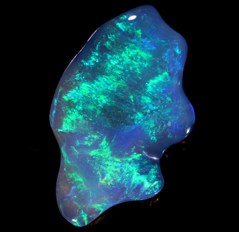 Truly Unique Free-Form Solid Black Opal 11.60ct 2156 freeshipping - Global Opals