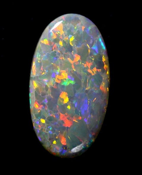 Solid Semi-Black Opal