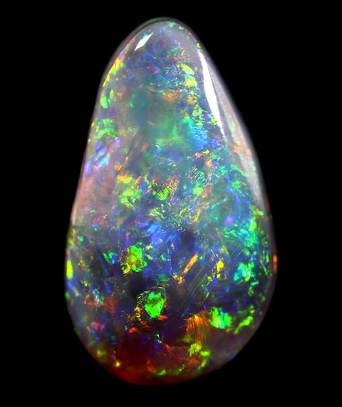 3.44 carat Red multi-coloured free-form Lightning Ridge Gem!