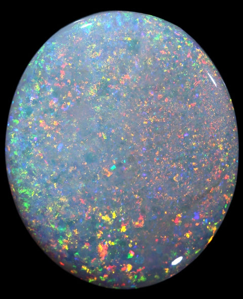 BIG Exquisite Solid 19.63ct Light Opal..Red Multi-Colour Pin Fire! 251 freeshipping - Global Opals