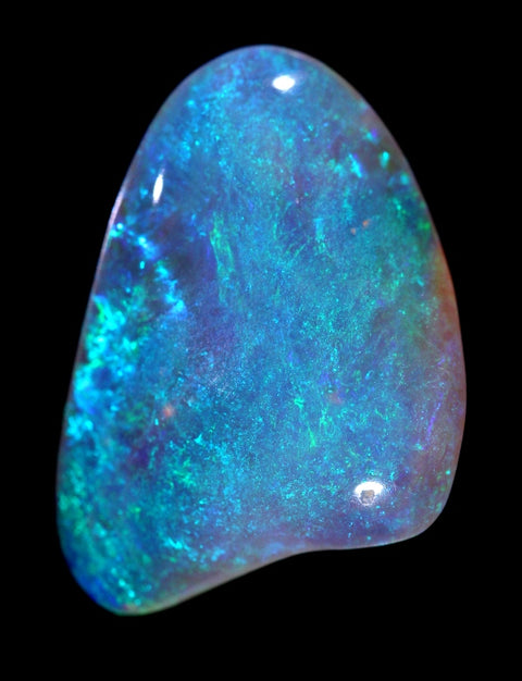 Bright Free-Form Crystal Opal Full-Face Green 7.52ct / 289 freeshipping - Global Opals